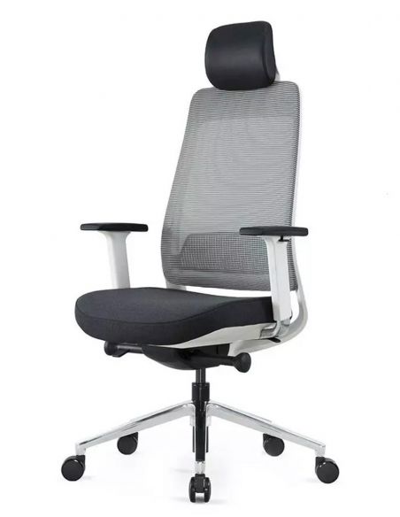 Крісло KRISLALUX FILO-A1 (grey + black), ергономічне