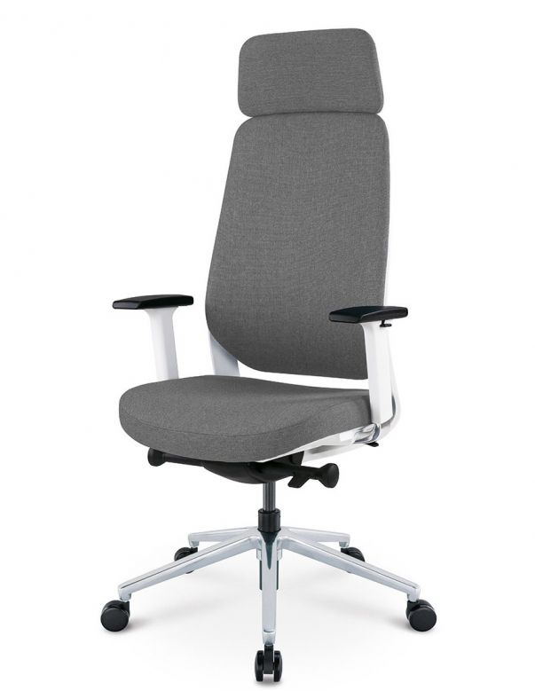 Крісло KRISLALUX FILO-A WHITE (grey +...