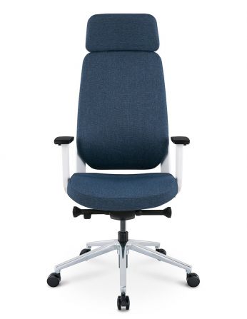 Крісло KRISLALUX FILO-A WHITE (blue + blue), ергономічне 2