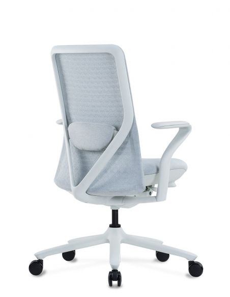 Крісло KRISLALUX POLY ICE WHITE, тканинне, ергономічне