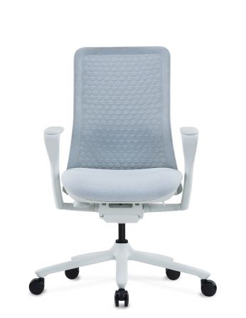 Крісло KRISLALUX POLY ICE WHITE, тканинне, ергономічне 2