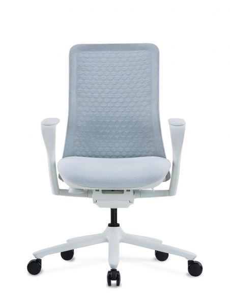 Крісло KRISLALUX POLY ICE WHITE, тканинне, ергономічне