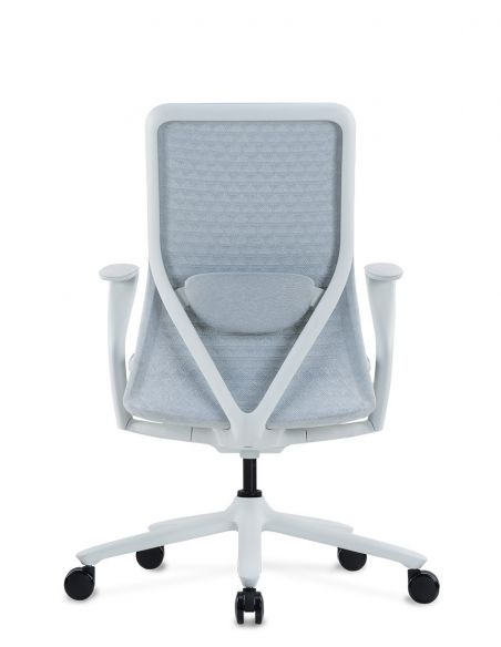 Крісло KRISLALUX POLY ICE WHITE, тканинне, ергономічне