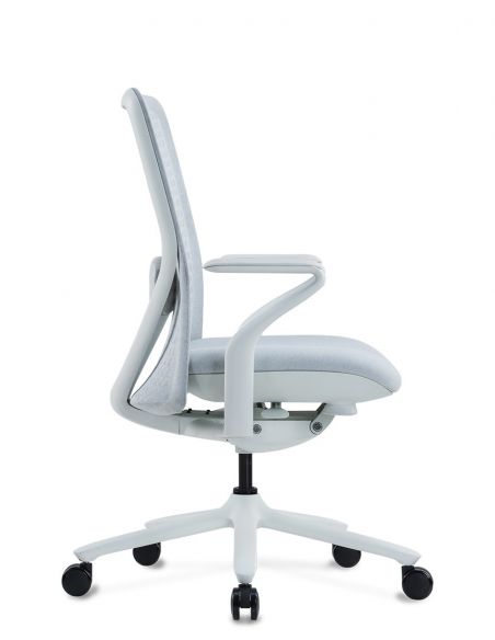 Крісло KRISLALUX POLY ICE WHITE, тканинне, ергономічне