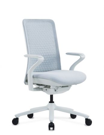 Крісло KRISLALUX POLY ICE WHITE, тканинне, ергономічне