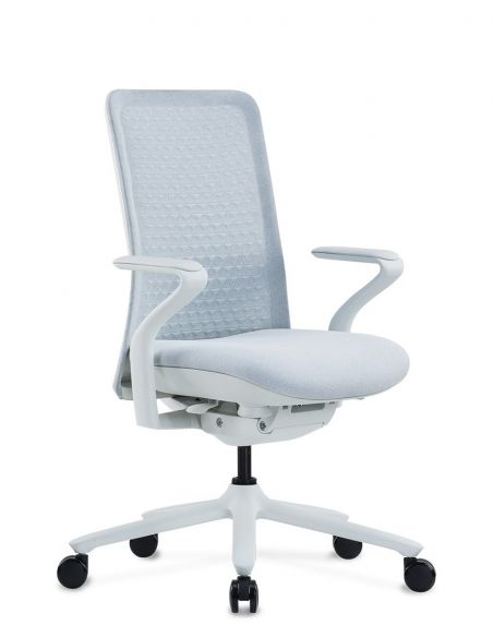 Крісло KRISLALUX POLY ICE WHITE, тканинне, ергономічне