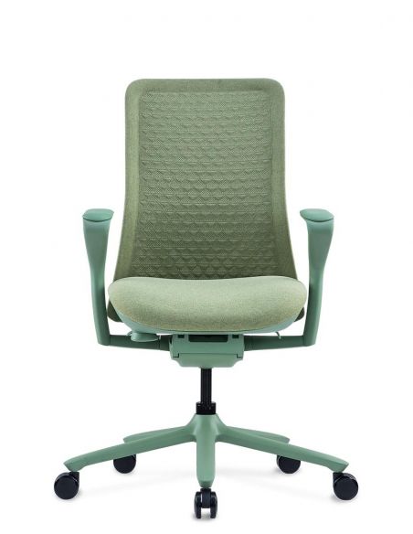 Крісло KRISLALUX POLY NILE GREEN, тканинне, ергономічне