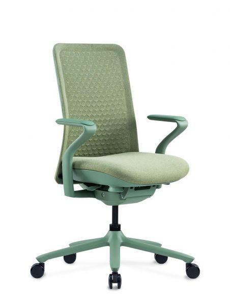 Крісло KRISLALUX POLY NILE GREEN, тканинне, ергономічне