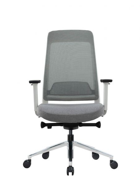 Крісло KRISLALUX FILO-B1 WHITE (grey + grey), ергономічне