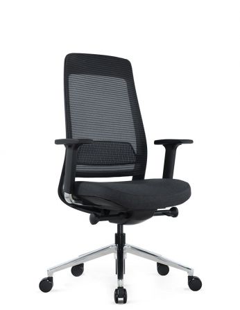 Крісло KRISLALUX FILO-B1 (black + black), ергономічне