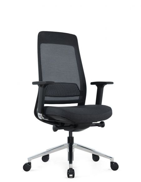 Крісло KRISLALUX FILO-B1 (black + black), ергономічне