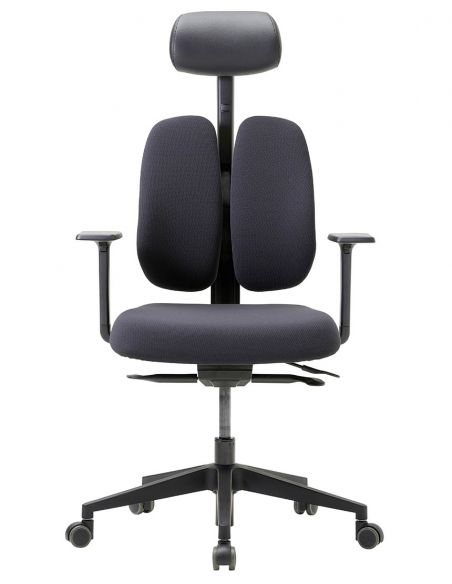 Ортопедичне крісло DUOREST GOLD D2500G-DAS BLACK, чорне