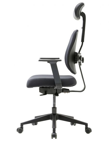 Ортопедичне крісло DUOREST GOLD D2500G-DAS BLACK, чорне