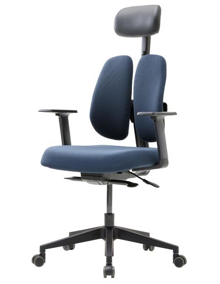 Ортопедичне крісло DUOREST GOLD D2500G-DAS DEEP BLUE, синє
