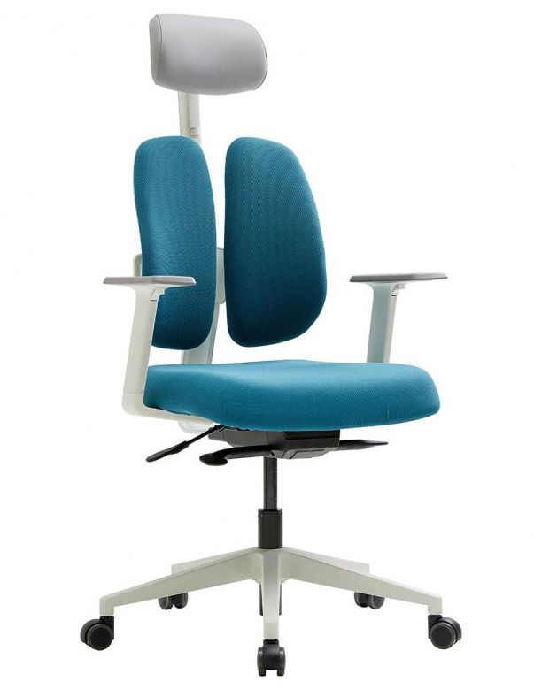 Ортопедичне крісло DUOREST GOLD D2500G-DASW BLUE-GREEN, бірюзове