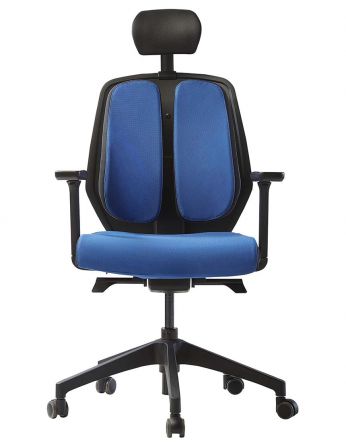 Ортопедичне крісло DUOREST ALPHA HDBA-S BLUE, синє 2