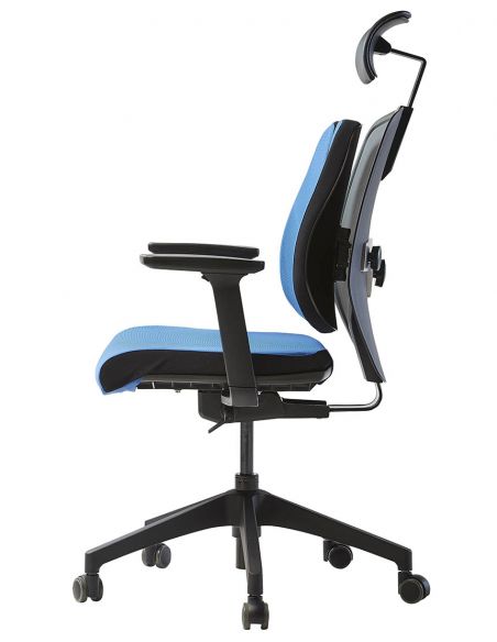 Ортопедичне крісло DUOREST ALPHA HDBA-S BLUE, синє