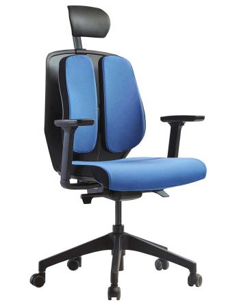 Ортопедичне крісло DUOREST ALPHA HDBA-S BLUE, синє