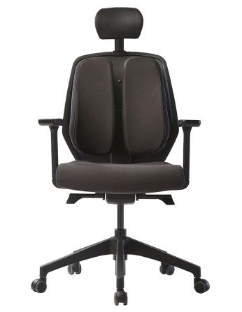 Ортопедичне крісло DUOREST ALPHA HBDA-S BLACK, чорне 2