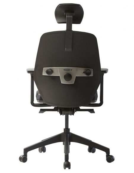 Ортопедичне крісло DUOREST ALPHA HBDA-S BLACK, чорне
