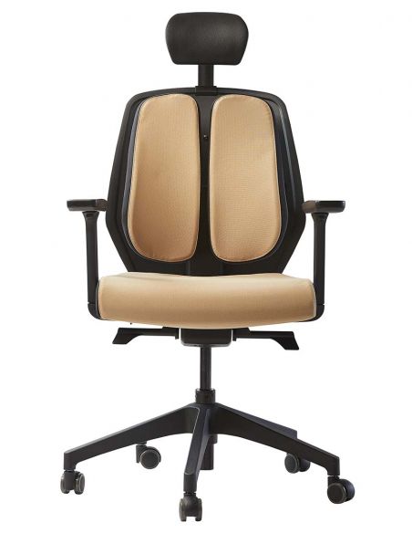 Ортопедичне крісло DUOREST ALPHA HDBA-S BEIGE, бежеве