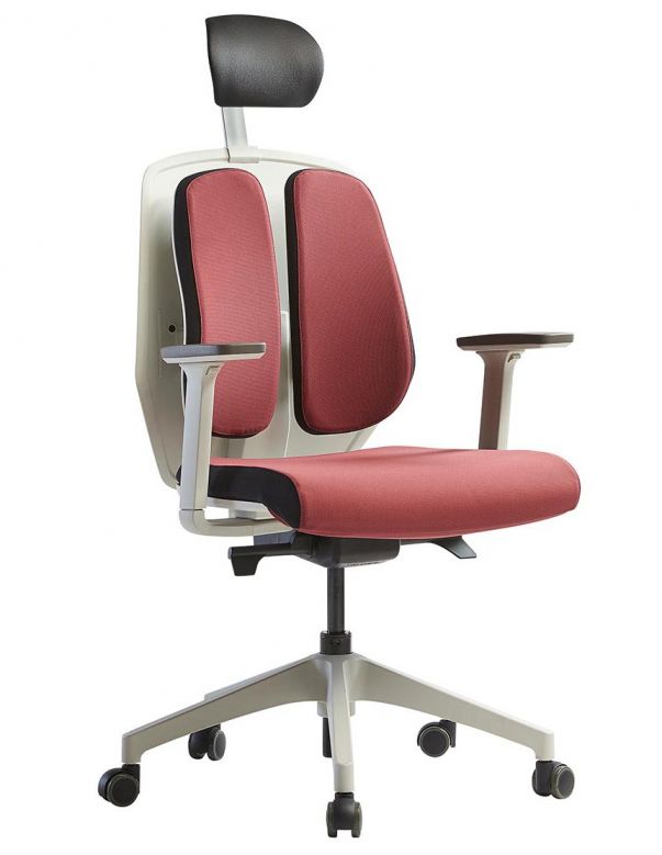 Ортопедичне крісло DUOREST ALPHA HDBA-SW RED, червоне