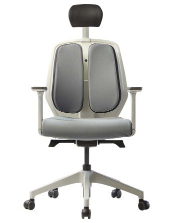 Ортопедичне крісло DUOREST ALPHA HDBA-SW GREY, cіре 2