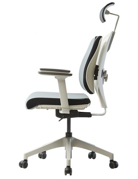 Ортопедичне крісло DUOREST ALPHA HDBA-SW GREY, cіре