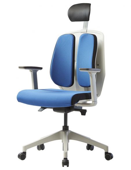Ортопедичне крісло DUOREST ALPHA HDBA-SW BLUE, синє