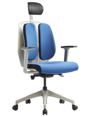 Ортопедичне крісло DUOREST ALPHA HDBA-SW BLUE, синє