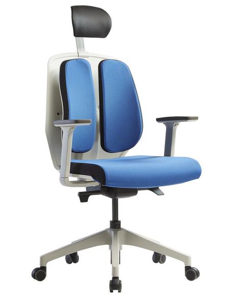 Ортопедичне крісло DUOREST ALPHA HDBA-SW BLUE, синє