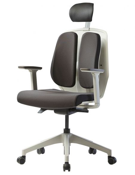 Ортопедчне крісло DUOREST ALPHA HDBA-SW BLACK, чорне