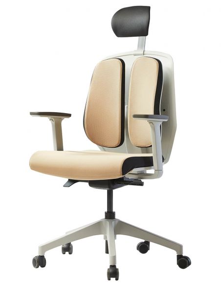 Ортопедичне крісло DUOREST ALPHA HDBA-SW BEIGE, бежеве
