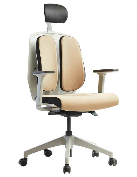 Ортопедичне крісло DUOREST ALPHA HDBA-SW BEIGE, бежеве