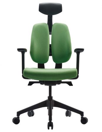 Ортопедичне крісло DUOREST D2 BLACK/GREEN, зелене 2