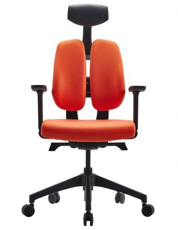 Ортопедичне крісло DUOREST D2 BLACK/ORANGE, помаранчеве 2