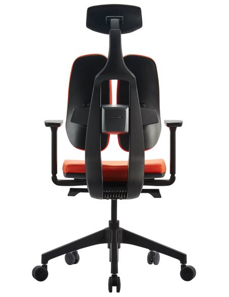 Ортопедичне крісло DUOREST D2 BLACK/ORANGE, помаранчеве