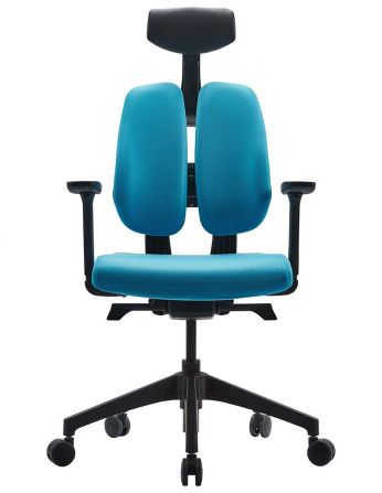 Ортопедичне крісло DUOREST D2 BLACK/BLUE, синє 2