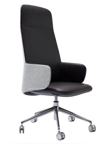 Крісло QUINTI SEDUTE DEEP EXECUTIVE для керівника, шкіряне
