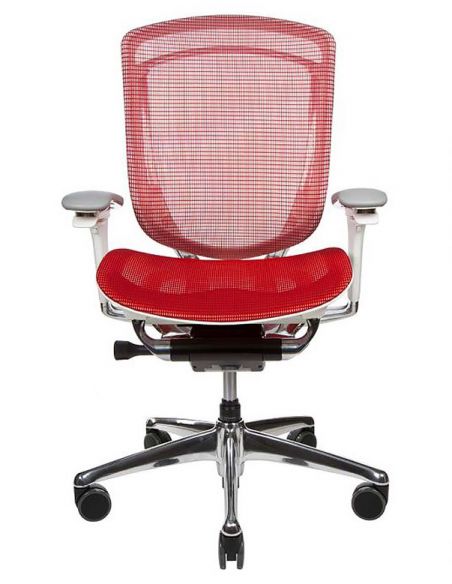 Крісло OKAMURA CONTESSA SECONDA, із сітчастим сидінням, білий корпус