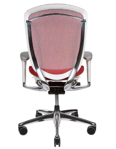 Крісло OKAMURA CONTESSA SECONDA, із сітчастим сидінням, білий корпус