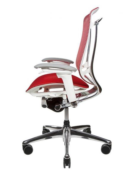 Крісло OKAMURA CONTESSA SECONDA, із сітчастим сидінням, білий корпус