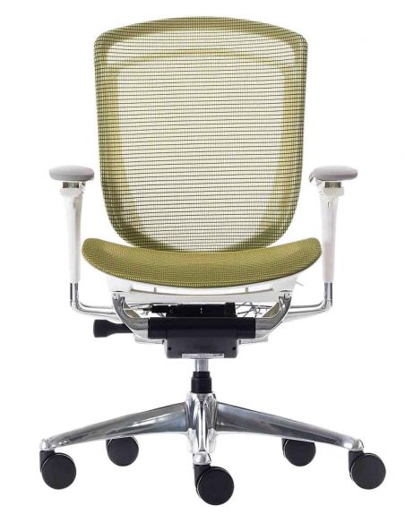 Крісло OKAMURA CONTESSA SECONDA, із сітчастим сидінням, білий корпус