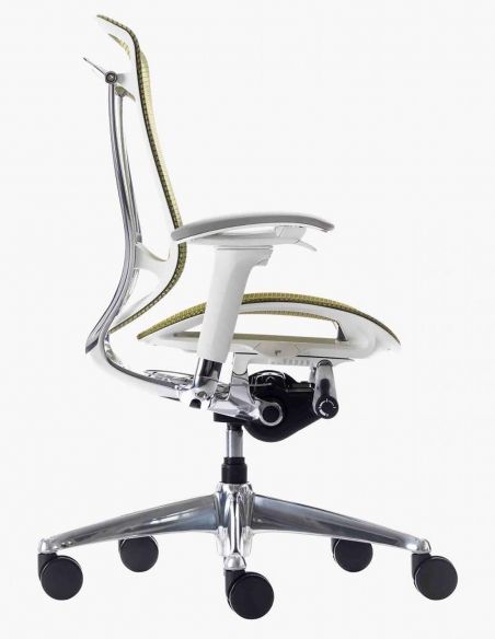 Крісло OKAMURA CONTESSA SECONDA, із сітчастим сидінням, білий корпус