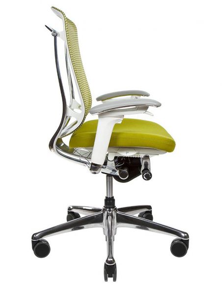 Крісло OKAMURA CONTESSA SECONDA, з тканинним сидінням, білий корпус