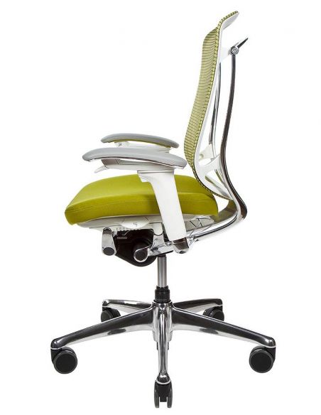 Крісло OKAMURA CONTESSA SECONDA, з тканинним сидінням, білий корпус