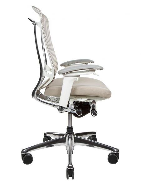 Крісло OKAMURA CONTESSA SECONDA, з тканинним сидінням, білий корпус