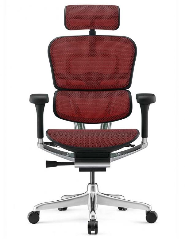 Крісло ергономічне ERGOHUMAN LUXURY 2 (EHL2-AB-HAM-5D-E-L, СІТКА Т-168-B3 SCARLET)