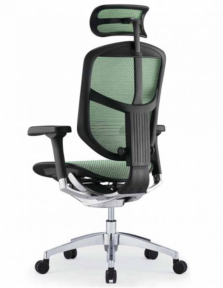 Крісло ергономічне ENJOY ELITE 2 (EJE2-AB-HAM-5D-L, СІТКА T-168-B6 GREEN)