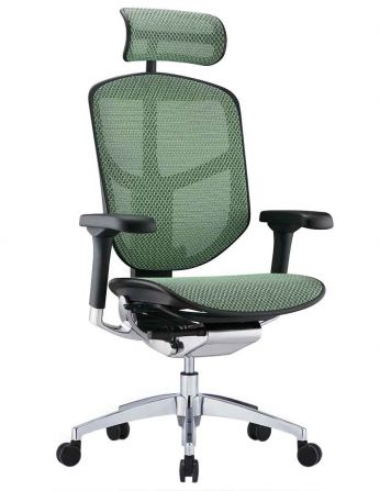Крісло ергономічне ENJOY ELITE 2 (EJE2-AB-HAM-5D-L, СІТКА T-168-B6 GREEN)
